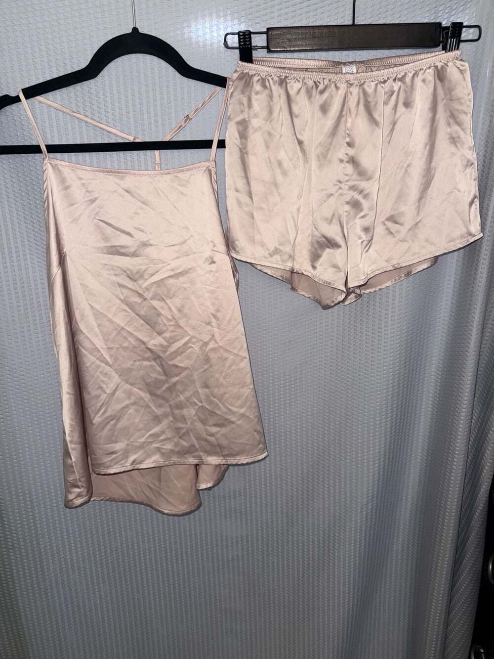 Stars Above Satin Cami Top(size m)and Shorts(size xs)Pajama Set
